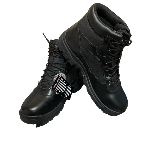 Skechers Tactical Men’s New Wascana Benin Work Boots, Black, 13 - Picture 4 of 9